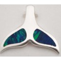 RARD304 (SL5006) Opal Whale Tail Pendant 